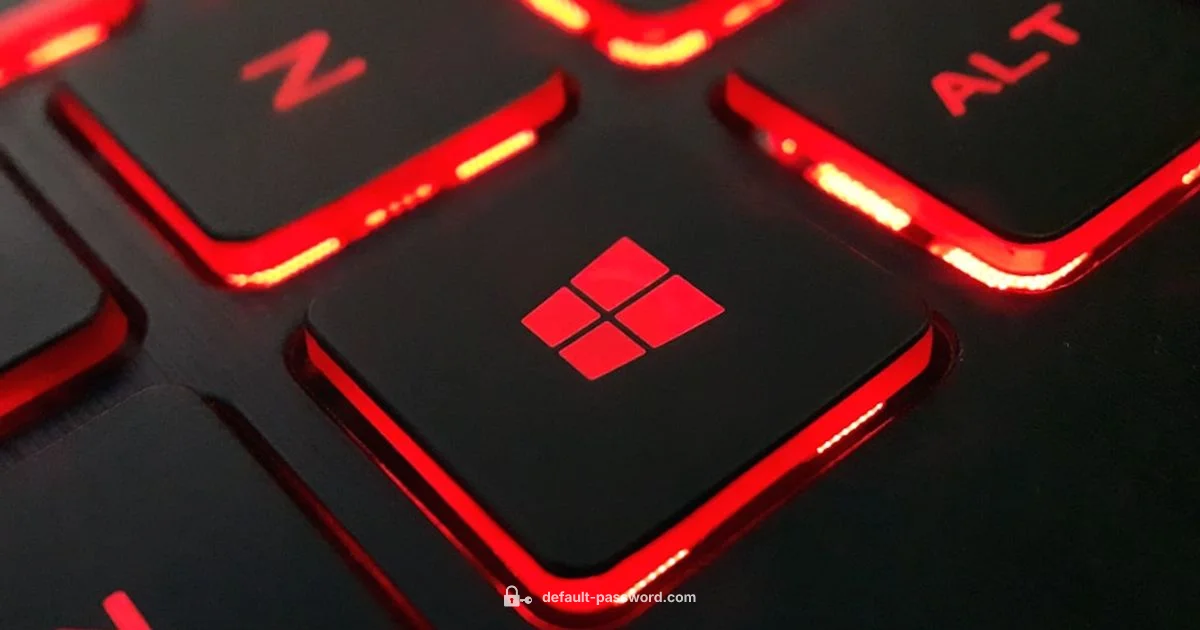 Admin Password Guide - Default Password