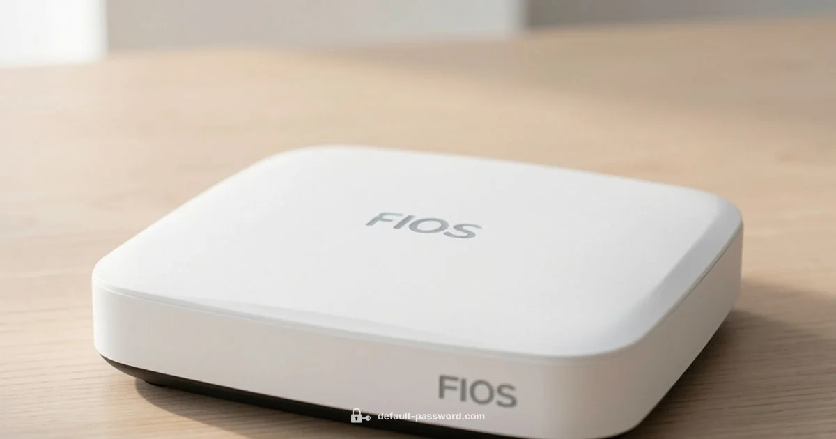 FiOS Router Defaults - Default Password