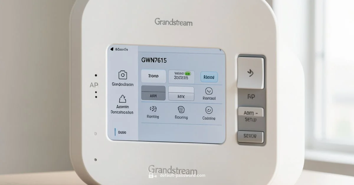 GWN7615 Defaults - Default Password