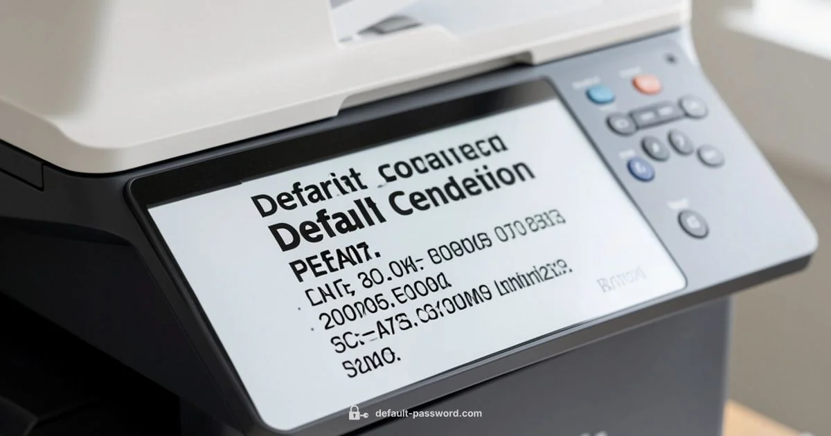 Ricoh Security Guide - Default Password