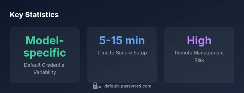 Statistics about default credentials and security steps for fiber home routers