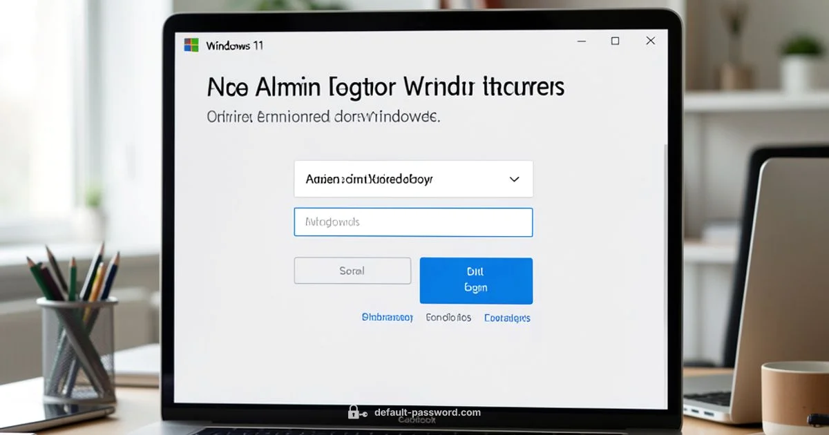 Admin Password Recovery Admin Password Recovery - Default Password