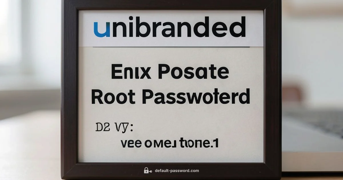 Root Password Basics - Default Password