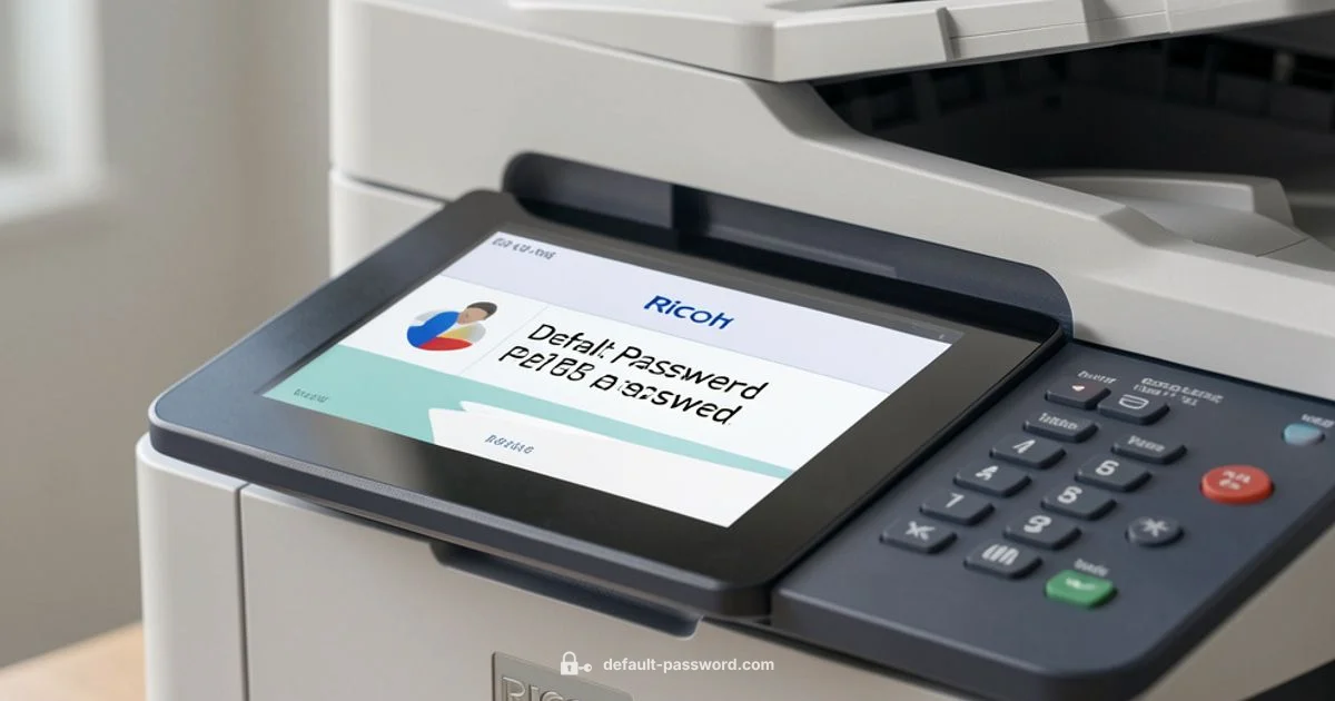 Ricoh Admin Access - Default Password