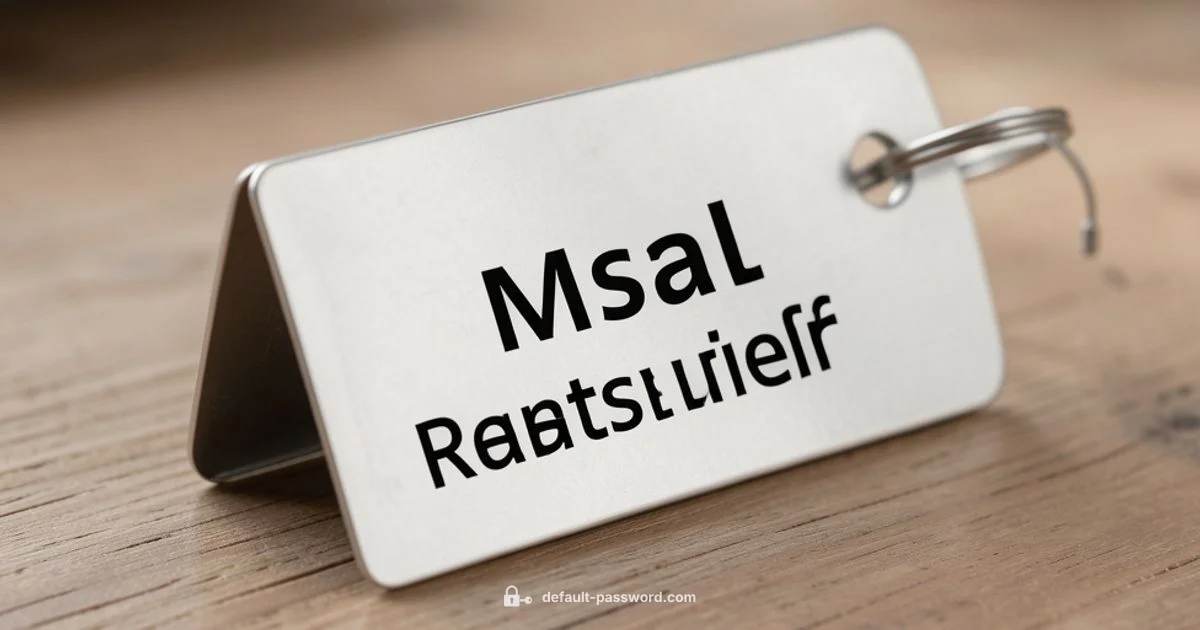 Default MySQL Root - Default Password