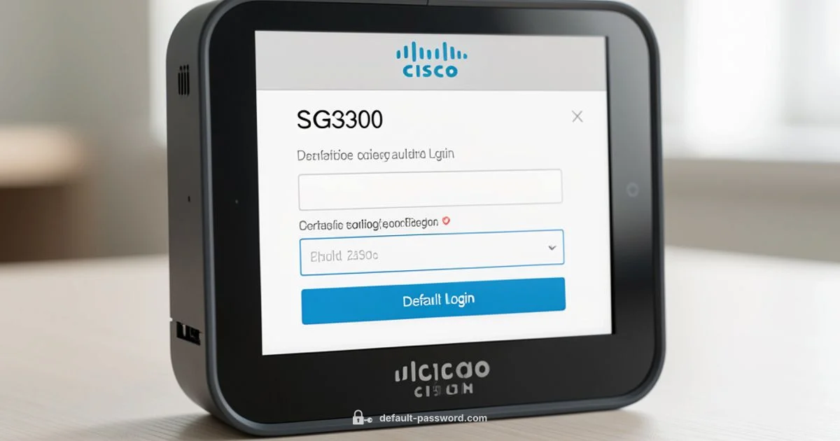 SG300 Default Access - Default Password