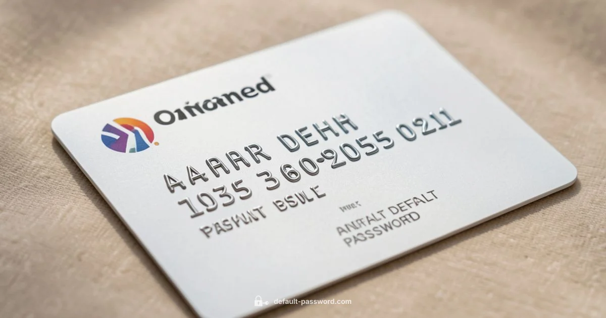 Default Aadhaar Password - Default Password