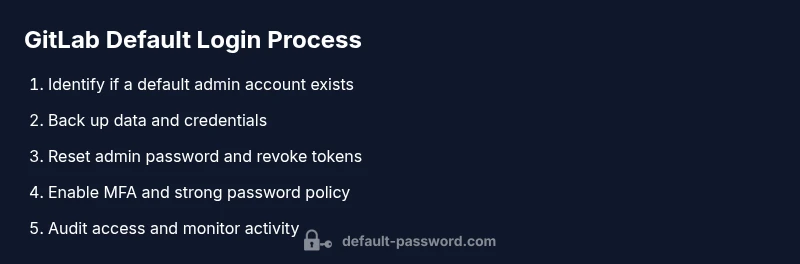 Process flow for securing GitLab default login