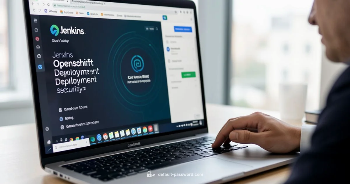 Secure Jenkins on OpenShift Secure Jenkins on OpenShift - Default Password