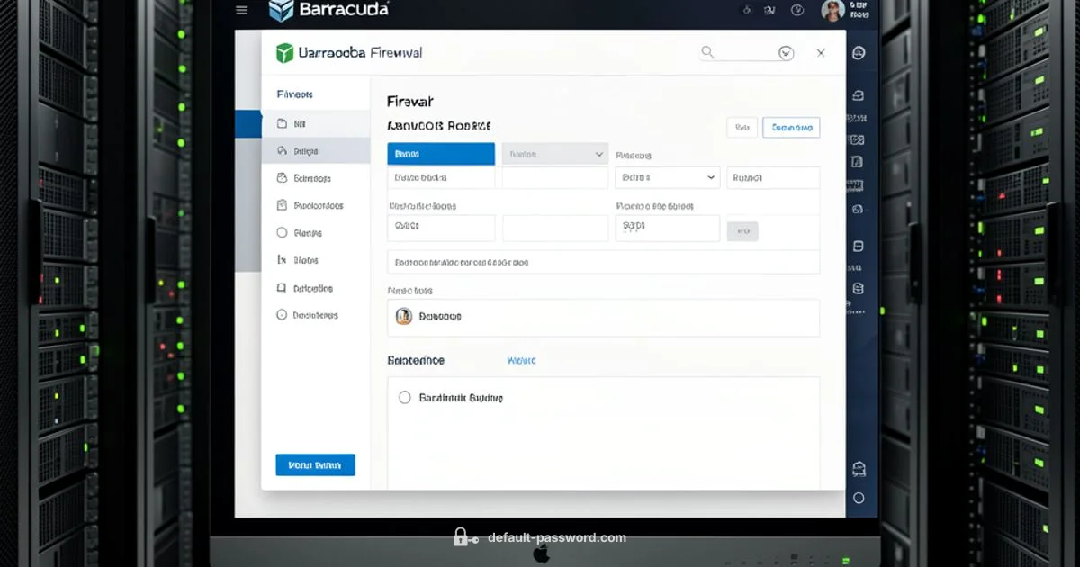 Barracuda Admin Security - Default Password