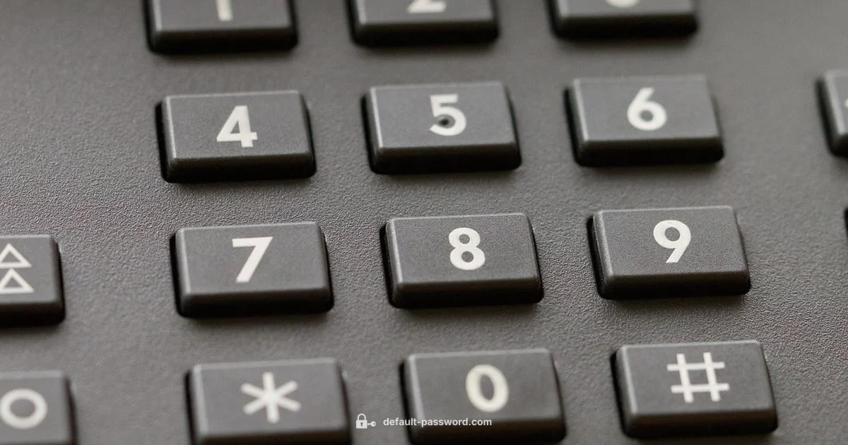 Unique Number Password Unique Number Password - Default Password