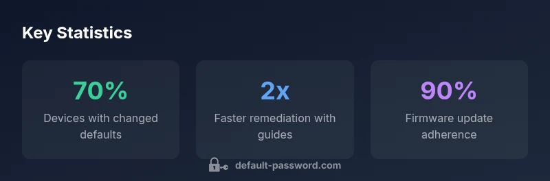 Infographic showing Reolink default password statistics