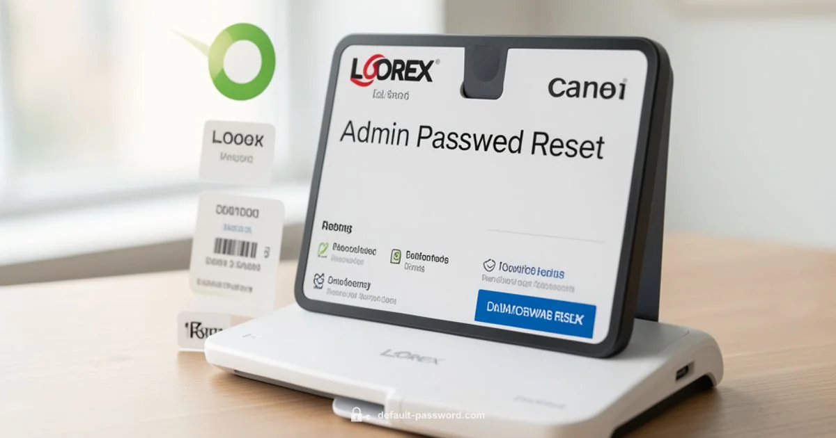 Reset Admin Password - Default Password