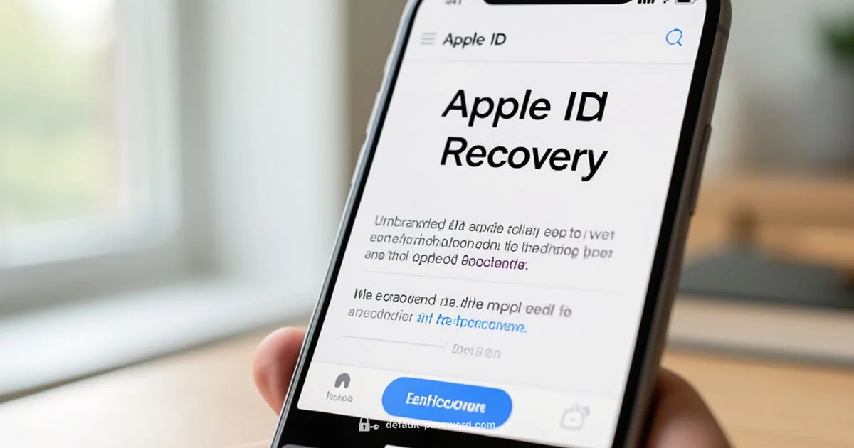 Reset Apple ID Password - Default Password