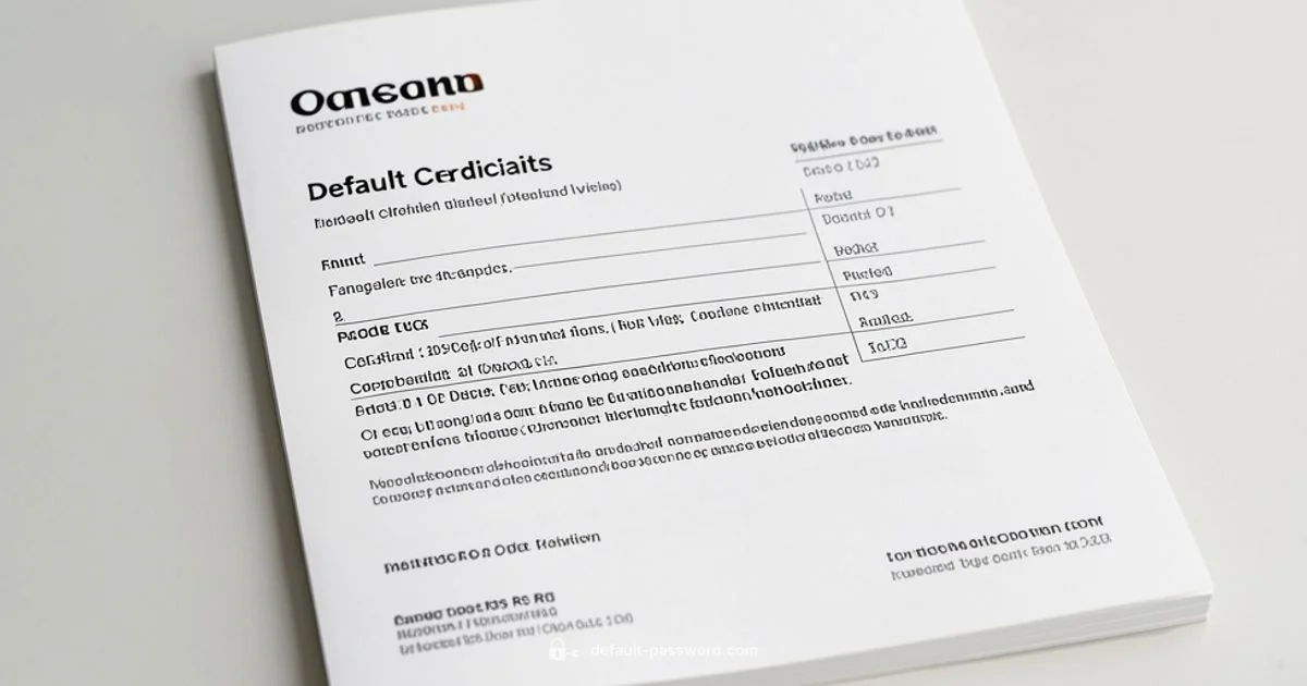 Default Admin Access - Default Password