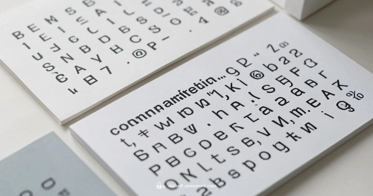 Common Password Patterns - Default Password