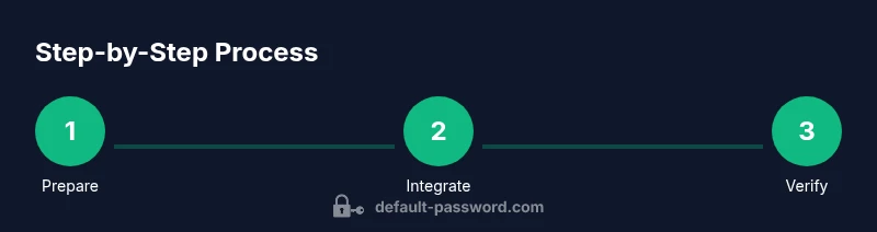 Infographic showing steps to set 1Password as default