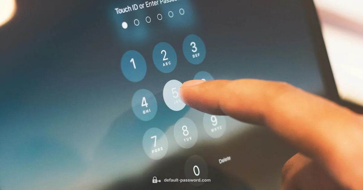 iPhone Passcode Security - Default Password